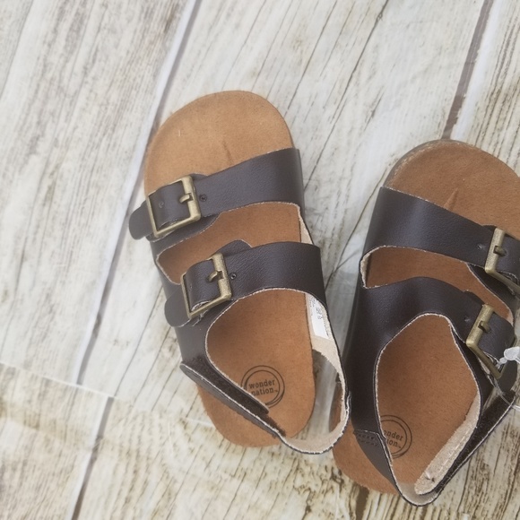 Wonder Nation Infant Toddler boys Two Buckle Cork - Picture 3 of 7